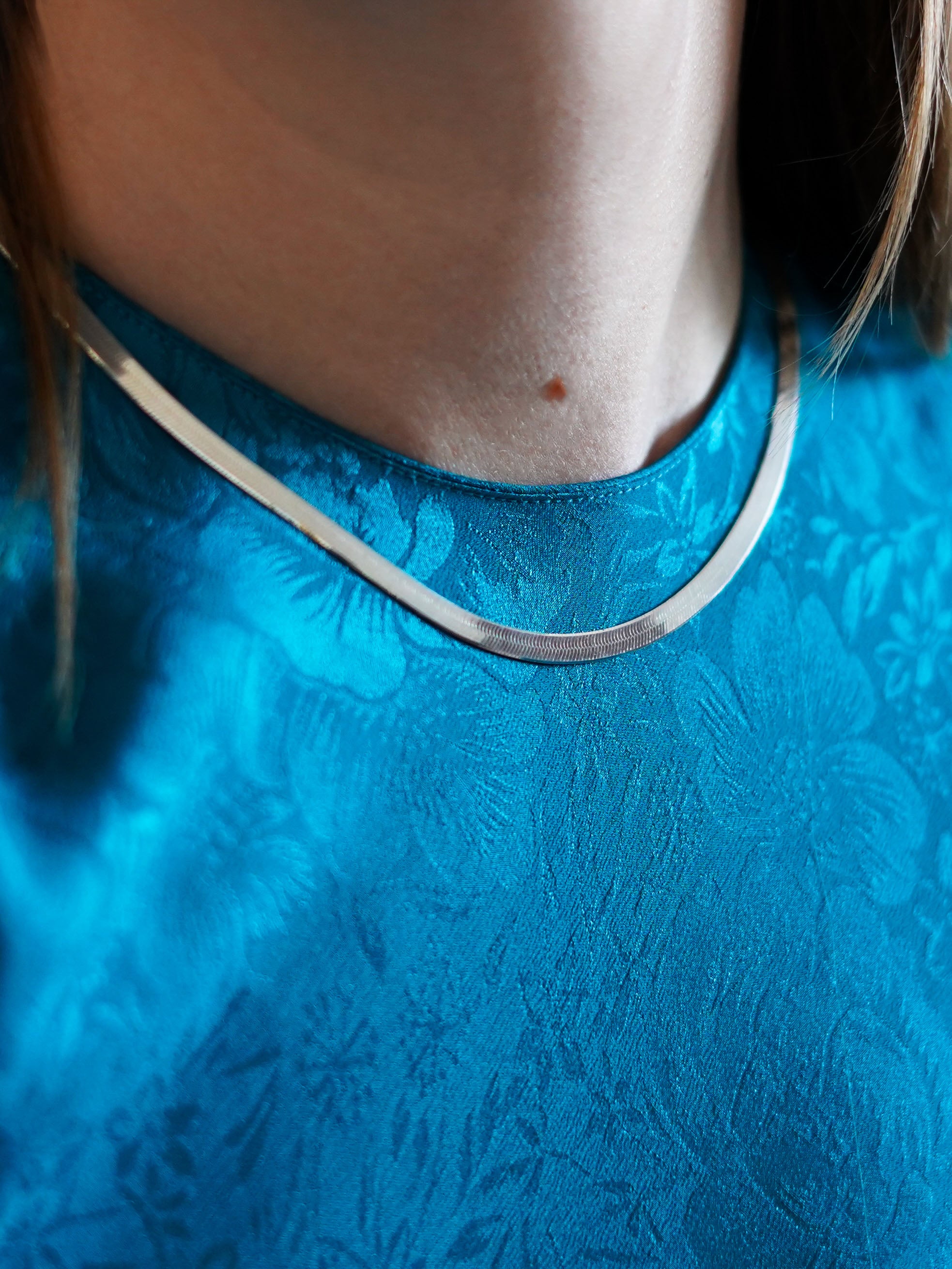 Thick Herringbone Necklace